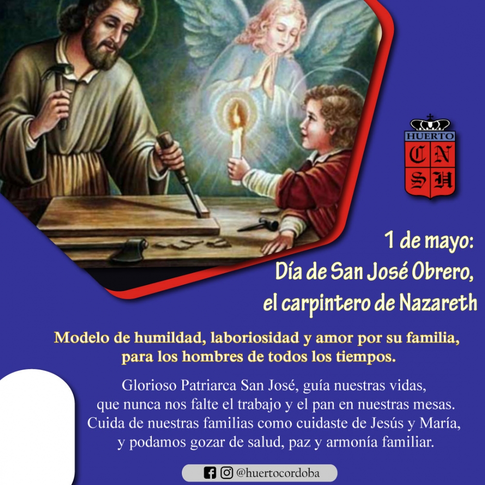 1 de mayo: Día de San José Obrero, el carpintero de Nazareth