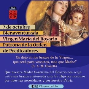 7 de octubre Bienaventurada Virgen María del Rosario