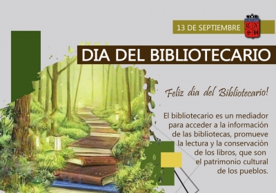 13 DE SEPTIEMBRE DIA DEL BIBLIOTECARIO